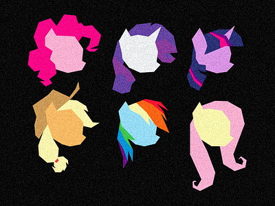 MLP FiM: Pony Heads fanart illustrator mlp my little pony vector