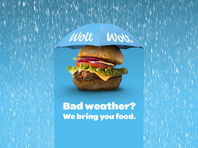 Rain Advert for Wolt