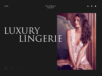 Victoria's Secret promo page concept e commerce lingerie mainpage page shop typografy ui uidesign victorias secret web