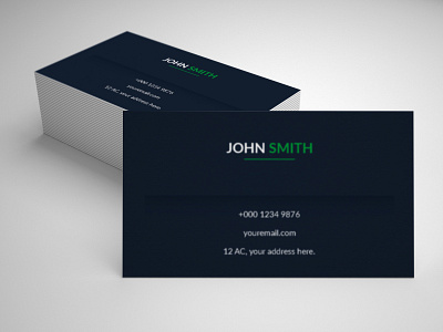 one sided business card brandidentity branding businesscard clean clean design corporate corporate design design minimal office one side unique