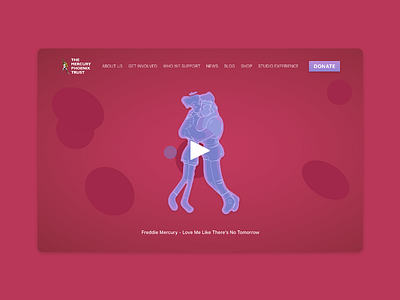 The Mercury Phoenix Trust | Landing Page awareness design freddie mercury illustration landing page design landingpage ui