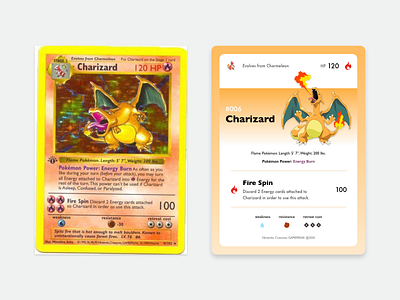Pokémon Trading Card Game | #006 - Charizard card card game design game pokemon pokémon pokémon cards redesign reimagined revamp