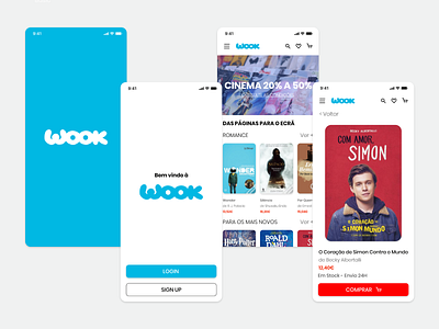 WOOK app book bookshop design ecommerce ecommerce app ui uidesign webapp webapp design webapps