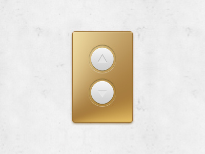 Elevator Buttons button buttons clean down elevator gold illustration metal polished ui up