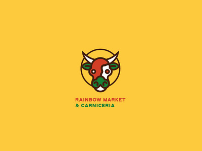 RAINBOW MARKET & CARNICERIA branding design icon illustration illustrator logo mexico typography vector