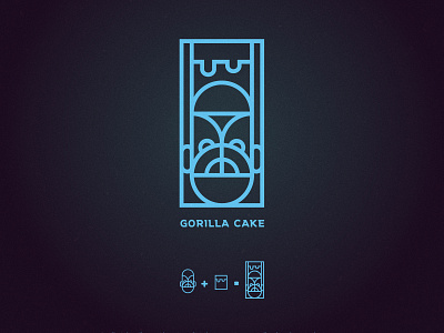 Gorillacake business cake gorilla graphicdesign ilustration logo marketing