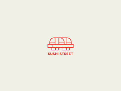 SUSHI STREET branding design icon illustration illustrator logo sushi vector