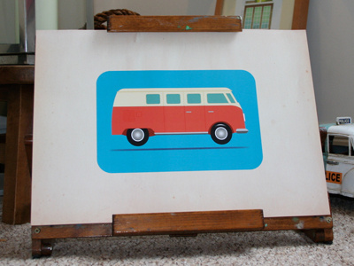 Campervan Print campervan digital print vw