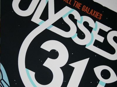 Ulysses 31 Screenprint french animation illustration screenprint soaring typography ulysses 31