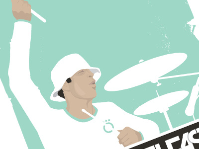 Reni drums stoneroses vector