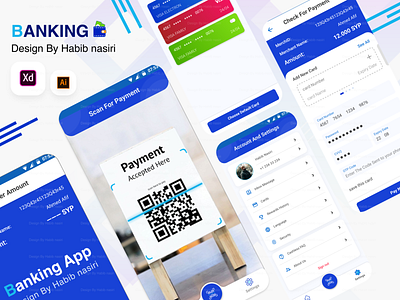 Banking App Design - Part2 3d animation app banking app branding card design finance graphic design icon illustration logo mobile design transaction ui ux