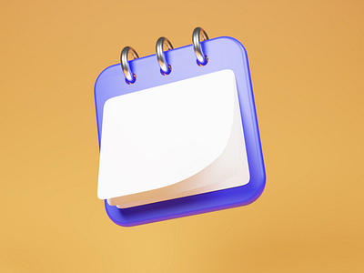 Calendar 3D Icon 3d design graphic design icon illustration ui vector