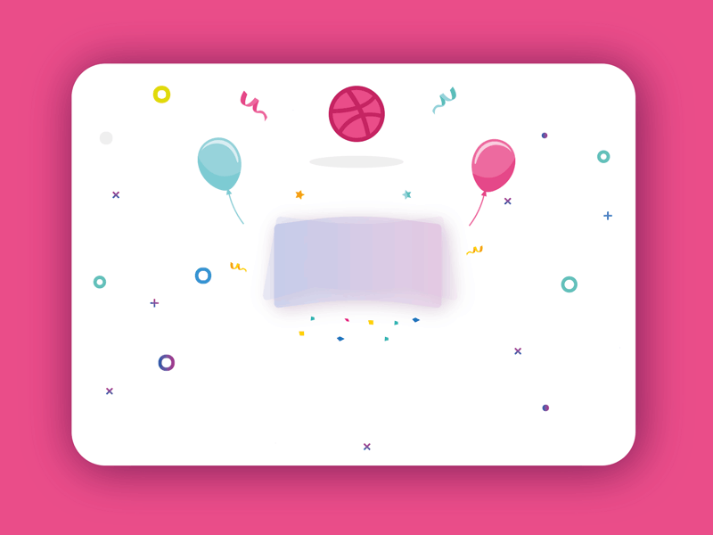 Scored 2 invitations from Dribbble. animate animation animation 2d design dribbble invitaion invitation ui ux