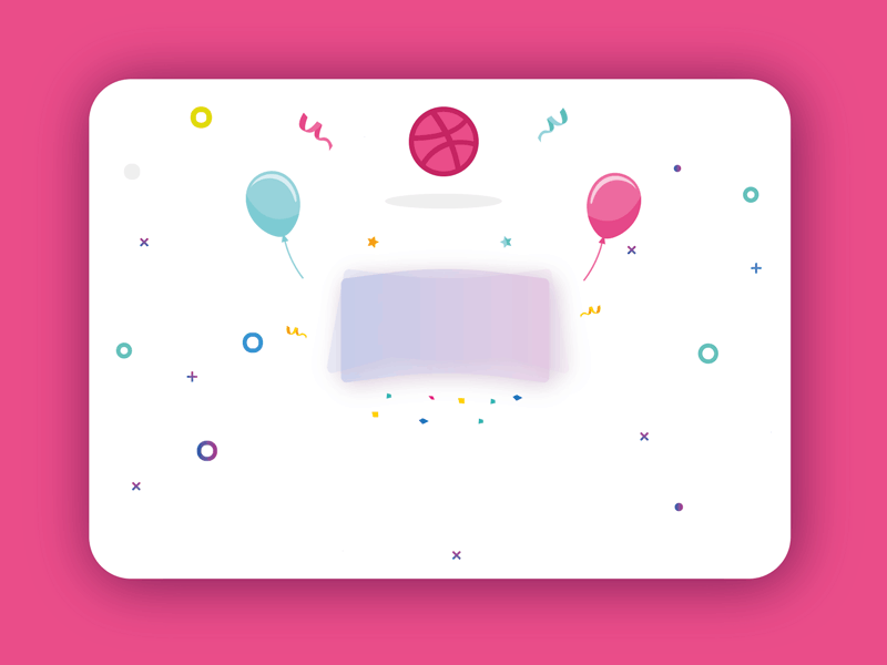Scored 2 invitations from Dribbble.