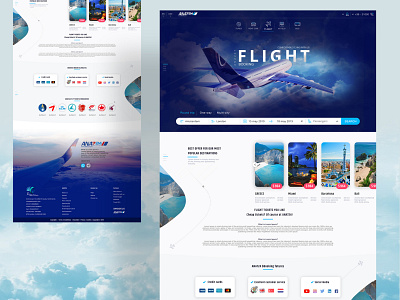 landing ana724 best design booking design flight icon illustration landing ticket travel travelling typography ui ux vector web design