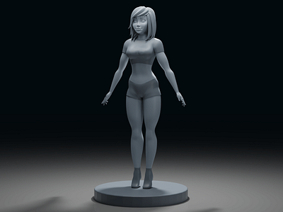 Female Character Modeling 3d blender blender3d character character modeling design face female full body modeling poly art