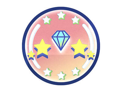 Citypop Diamond Level Badge 80s badge design brandiing circle citypop diamond icon illustrator japan japanese photoshop pop retro stylish vintage