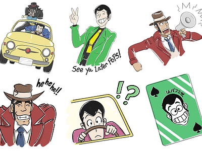 Lupin III Stickers