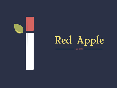 Red Apple Cigarettes Logo art branding design flat design icon illustrator logo logo design red apple tarantino typography ux vector