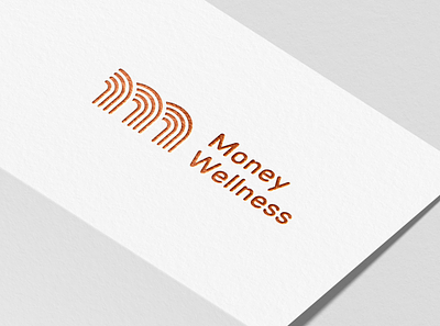 Money Wellness branding design logo minimal money wealth