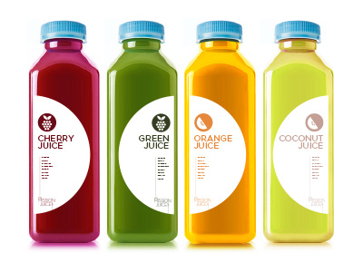The Mission Juice Co. Packaging beverage color drink food fruit packaging simple