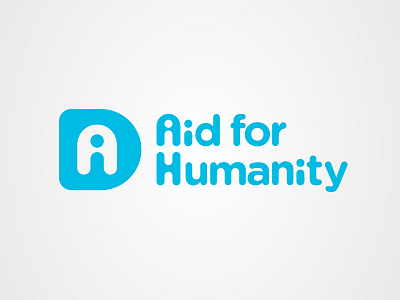 Aid for Humanity brand color design icon iconic identity logo simplicity wordmark