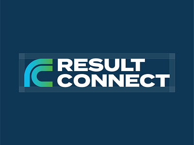 Result Connect - Logo type bounding box branding identity identity design logo logo design