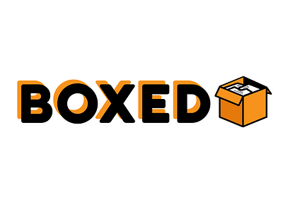 BOXED clip art flat design logo