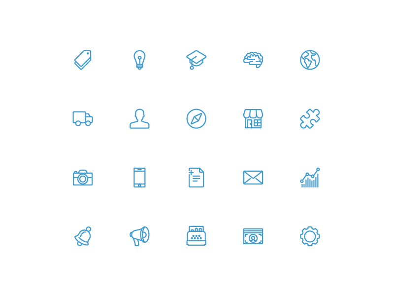 Detailed Icons by Holly Schofield on Dribbble