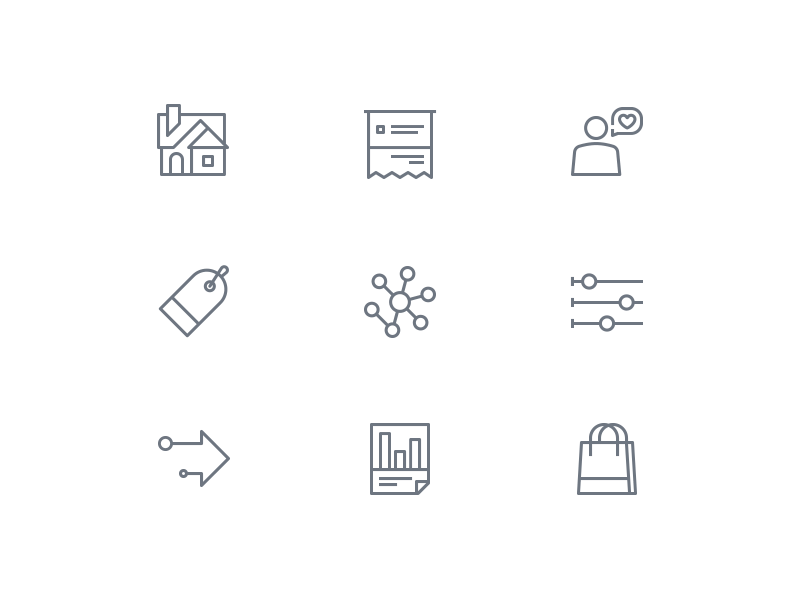 Icons! channels customers home icons more orders products reports settings shopify store