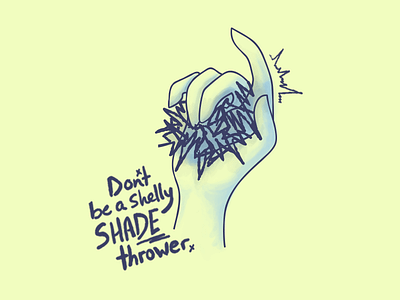 Shady shade hand illustration shade
