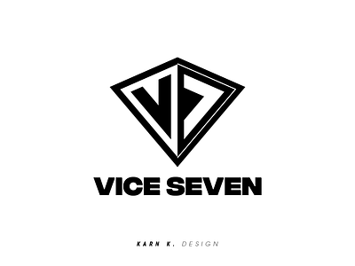 ViceSeven | Brand Identity branding design illustration logo simple typography vector