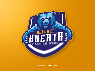 Bear Huerta Logo animal logo branding design esport esports esports logo gaming icon illustration logo mascot mascot logo school logo sport sports logo vector