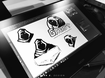 Ghost Family | Sketches branding design esport esports gaming illustration logo mascot sketches sport sports logo