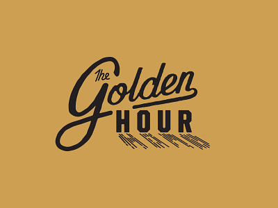 Golden Hour hand drawn handlettering lettering podcast script shadow