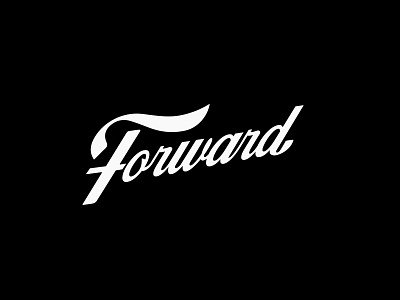 Forward Movement forward handlettering script