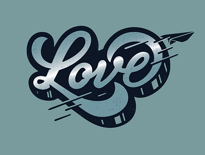 love handlettering love paper plane