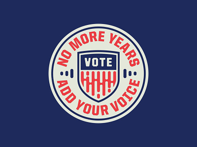 Add Your Voice audio badge patriot shield sound speak talk voice vote