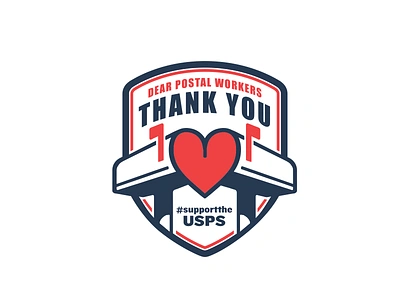 Thank you Postal Workers 2 heart hearts love mail mailbox post office postal stamp