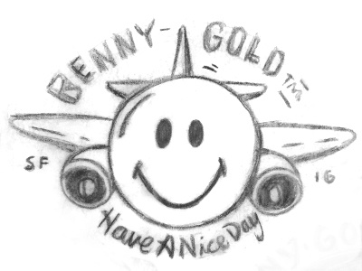 Have a Nice Day airplane face plane sketch smile smiley face