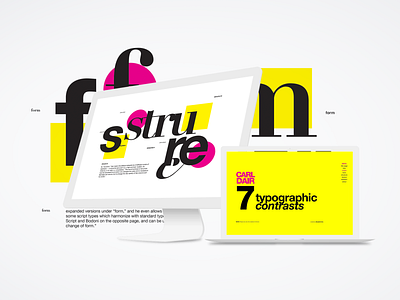 Seven Contrasts design typography web