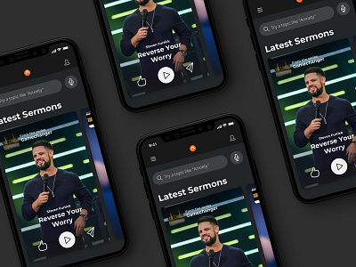 Elevation Church App - Dark Mode