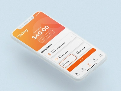 Elevation Church Giving app church church app design donation giving interface sermons ui ux