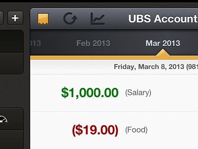 BudgetBook 2.0 - New UI preview budgetbook finance gold ios ipad ui