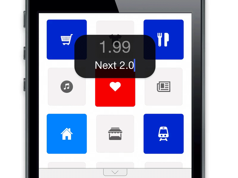 Next 2.0 Teaser (Animated) animation app budget finance gif ios next ui