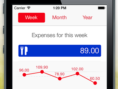 Next 2.0 - Expense Tracking finance ios ios7 iphone ui