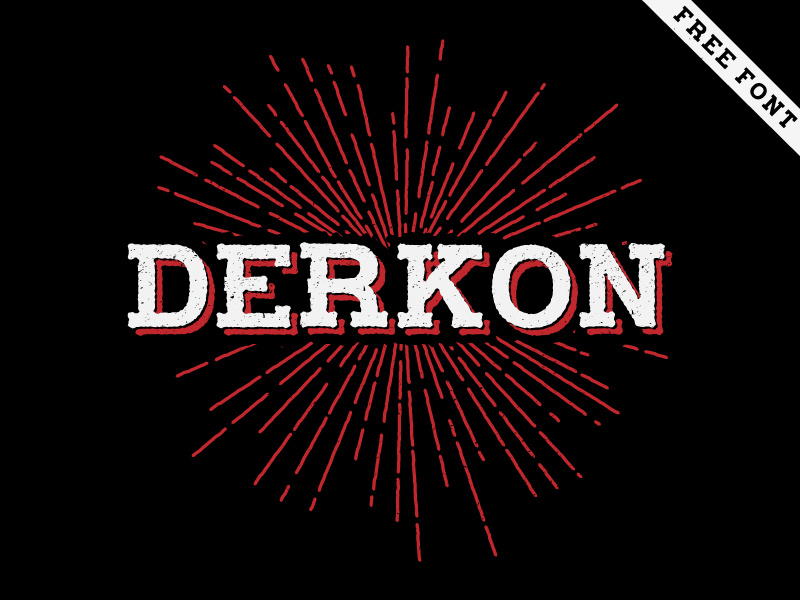 Derkon Typeface Free Download font free download typeface hand made vintage grunge new serif