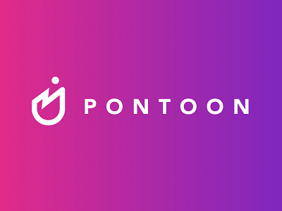 Pontoon logo white