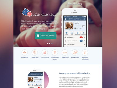 App landing page .