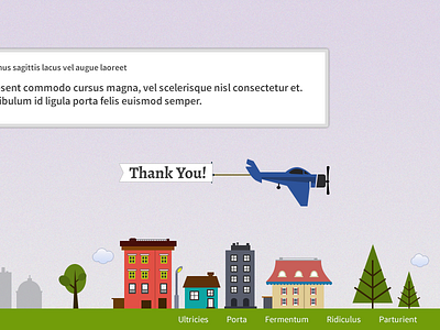 Landing Page illustration blue buildings clean free icons illustration ipad langingpage mascot webdesign website white